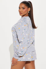 J'Adore Floral Short Set - Grey/combo