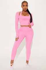 Vital Form 7/8 Elevate Active Legging - Bubblegum Pink