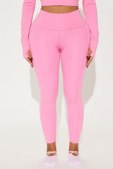 Vital Form 7/8 Elevate Active Legging - Bubblegum Pink