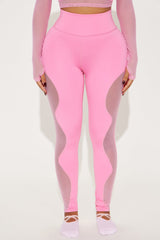 Pedals and Poses Elevate Active Legging - Pink