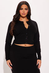 Rosanne Sweater Skirt Set - Black