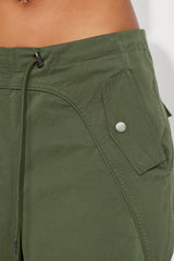 Take It From Here Wide Leg Jogger - Olive