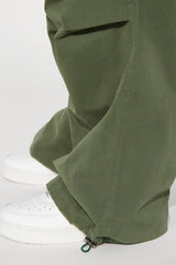 Take It From Here Wide Leg Jogger - Olive