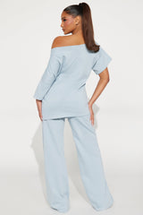 Dana French Terry Pant Set - Denim