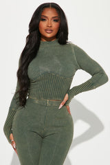 Always Hanging Out Legging Set - Olive