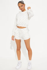 Maddie Ditsy Floral Short Set - Pink/combo
