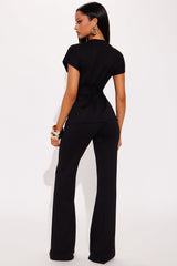 Antonella Pant Set - Black