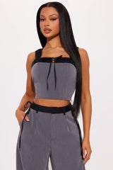 Desk Diva Pant Set - Charcoal