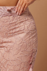 Clarissa Embroidered Pant - Rose