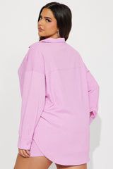 Bethany Textured Short Set - Pink