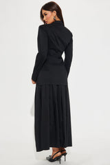 Sitting Pretty Maxi Skirt Set - Black