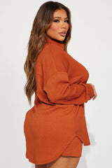 Bethany Textured Short Set - Rust