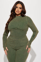 Always Hanging Out Legging Set - Olive
