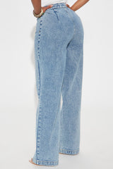 Chasing Dreams Non Stretch Straight Leg Jeans - Medium Wash