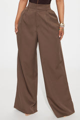 Taylor Wide Leg Trouser - Mocha