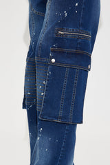 Midnight Pulse Denim Pant Set - Dark Wash