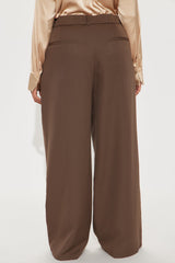 Taylor Wide Leg Trouser - Mocha