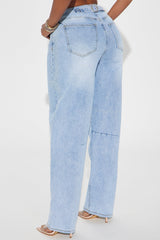 Always Pressed Baggy Jeans - Light Wash