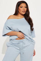 Dana French Terry Pant Set - Denim
