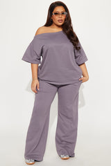 Dana French Terry Pant Set - Charcoal