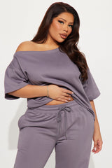 Dana French Terry Pant Set - Charcoal