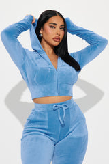 OG Lover Velour Pant Set - Blue