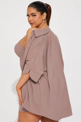 Meadow 3 Piece Short Set - Mocha