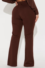 Ellery Split Hem Trouser - Brown