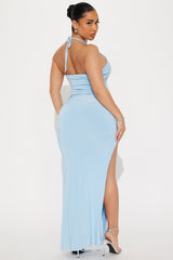 Earth Angel Maxi Skirt Set - Light Blue