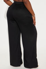 Next Level Wide Leg Trouser - Black