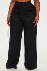 Next Level Wide Leg Trouser - Black