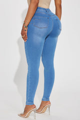 Can't Deny You Sculpting Skinny Jeans - Light Wash