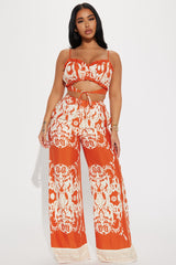 Common Denominator Pant Set - Orange/combo
