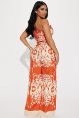 Common Denominator Pant Set - Orange/combo