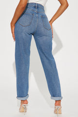 I Got It From My Mama Jeans - Medium Wash