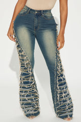 Feeling Brand New Tinted Flare Jeans - Medium Wash