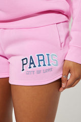 Paris Girly Short Set - Pink