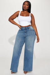 Stick To It Baggy Jeans - Medium Wash