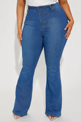 Deep In My Soul Flare Jeans - Medium Blue Wash