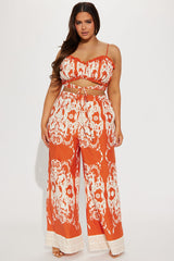 Common Denominator Pant Set - Orange/combo