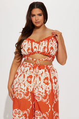 Common Denominator Pant Set - Orange/combo