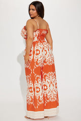 Common Denominator Pant Set - Orange/combo