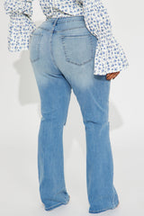 Pleasure Seeker Soft Stretch Flare Jeans - Medium Wash