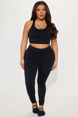 Giselle Twist Active Footie Legging - Black