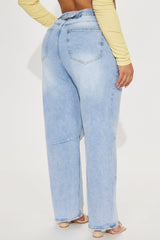 Always Pressed Baggy Jeans - Light Wash