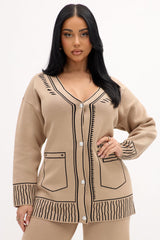 Work Of Art Sweater Pant Set - Khaki