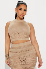 Endless Beauty Skirt Set - Taupe