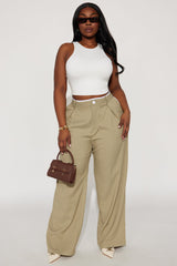 Thinking Of You Trouser Pant - Sage