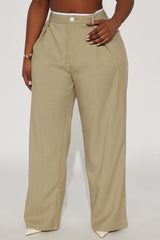 Thinking Of You Trouser Pant - Sage