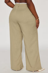 Thinking Of You Trouser Pant - Sage